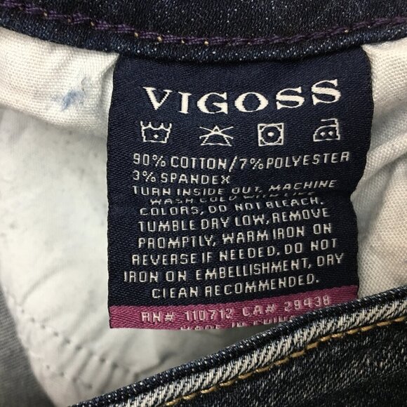 Vigoss Women's Jeans Thompson Tomboy Classic Fit Straight Leg 28 x 27 - Picture 8 of 9